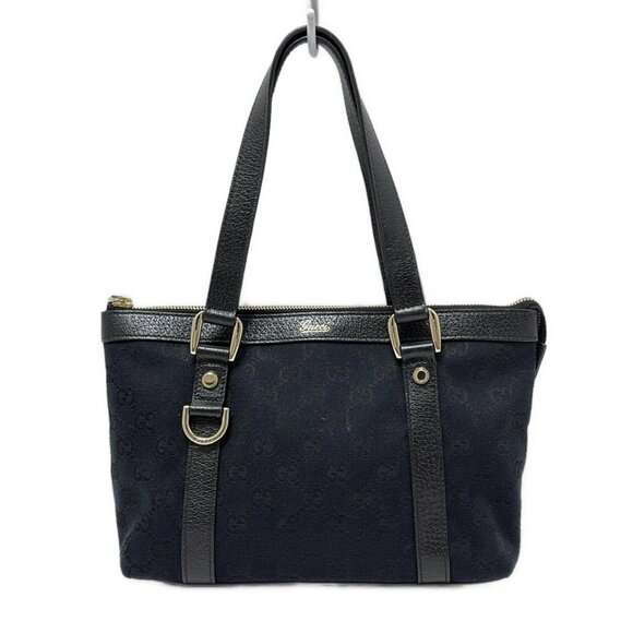 GUCCI Abbey Black Jacquard Leather - Handbag 441-080225 - Picture 1 of 8